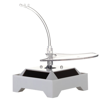 Solar 360 Degree Rotating Turntable Colorful Lights Glasses Display Stand(White) - Camera Accessories by buy2fix | Online Shopping UK | buy2fix