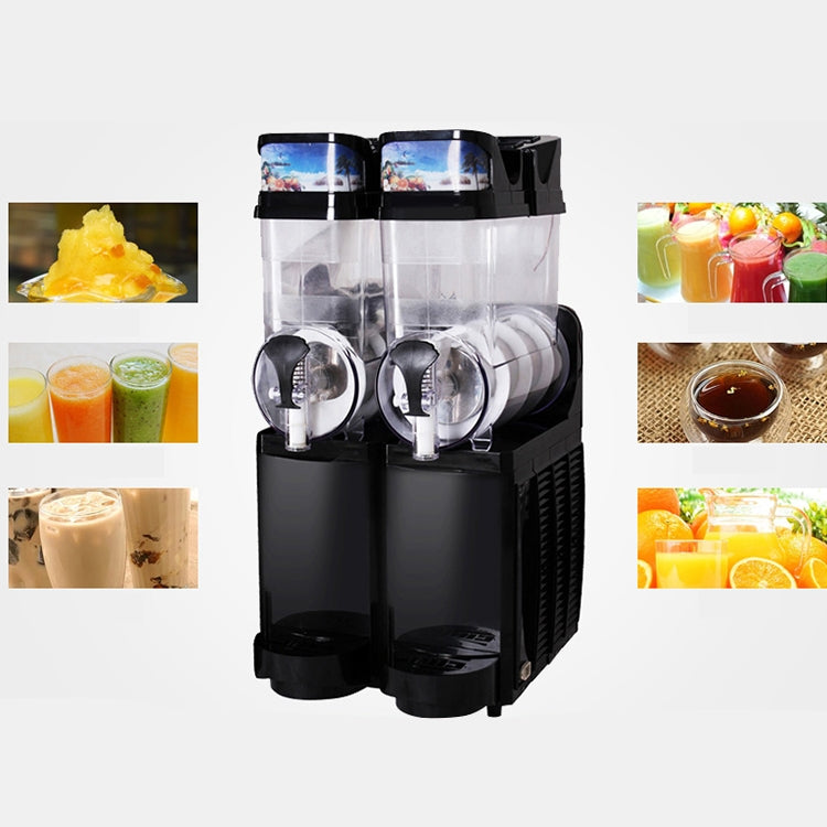 Single Cylinder Snow Melting Machine Large Capacity Smoothie Machine Milk Tea Shop Desktop Slush Fruit Juice Machine, Plug Standard:AU Plug(Black) - Home & Garden by buy2fix | Online Shopping UK | buy2fix