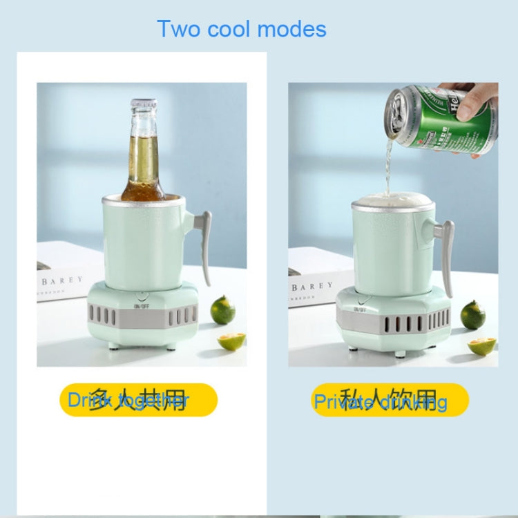 Fast Cooling Cup Mini Chilled Drinks Juice Desktop Quick-Freeze Cooling Drinks Cup, CN Plug(Green) - Refrigerators & Parts by buy2fix | Online Shopping UK | buy2fix