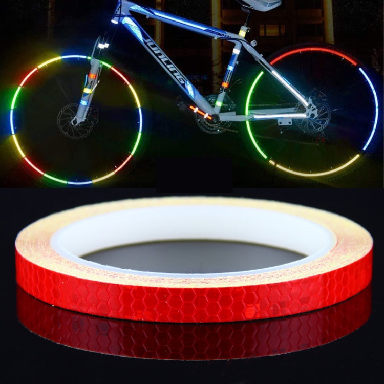 10 Rolls Bicycle Mountain Bike Motorcycle Sticker Car Contour Reflective Sticker Night Riding Reflective Sticker 1 x 800cm(Red) - Decorative Accessories by buy2fix | Online Shopping UK | buy2fix