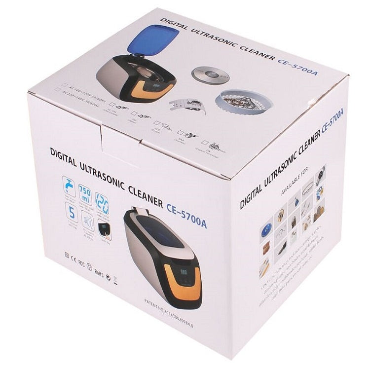 Jie Kang CE-5700A Ultrasonic Cleaner Household Jewelry Denture Glasses Cleaner(EU Plug) - Home & Garden by Jie Kang | Online Shopping UK | buy2fix