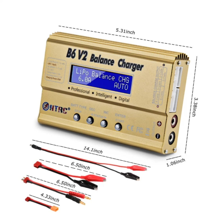 HTRC B6 V2 Model Airplane Charger Smart Balance Charger, EU Plug - Charger by HTRC | Online Shopping UK | buy2fix