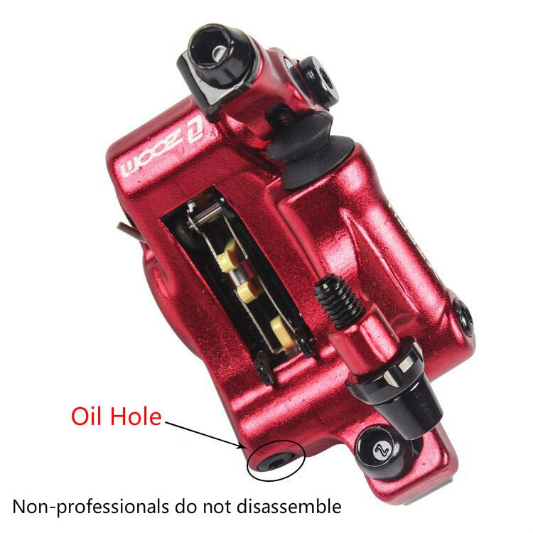 ZOOM HB100 Mountain Bike Hydraulic Brake Caliper Folding Bike Cable Pull Hydraulic Disc Brake Caliper, Style:Rear(Purple) - Bicycle Brake Parts by Zoom | Online Shopping UK | buy2fix