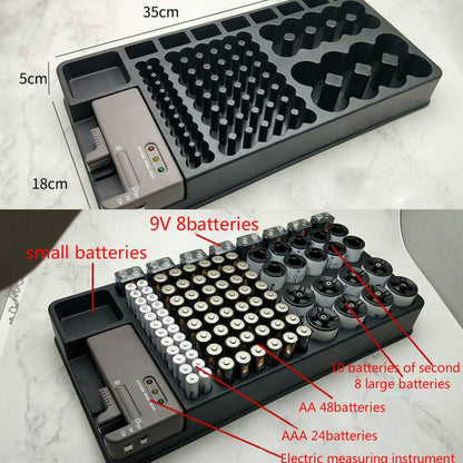 Multifunctional Battery Storage Box Battery Tester Battery Strength Indicator Storage Box Capacity Tester - Consumer Electronics by buy2fix | Online Shopping UK | buy2fix