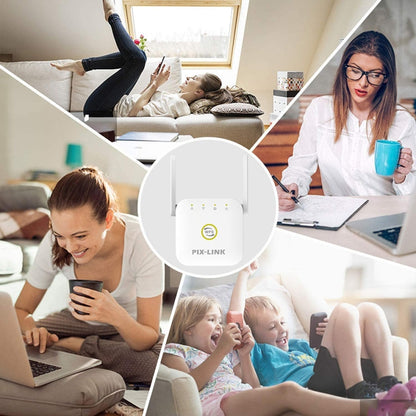 PIX-LINK WR22 300Mbps Wifi Wireless Signal Amplification Enhancement Extender, Plug Type:US Plug(White) - Wireless Routers by PIX-LINK | Online Shopping UK | buy2fix