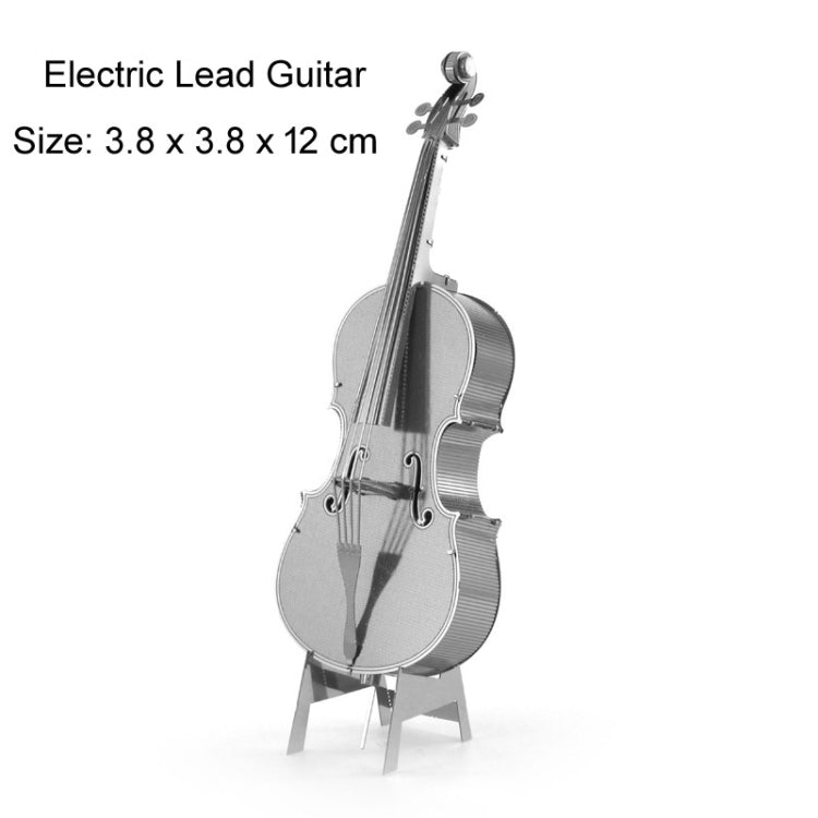 3 PCS 3D Metal Assembly Musical Instrument Model DIY Puzzle Toy, Style:Cello - Puzzle Toys by buy2fix | Online Shopping UK | buy2fix