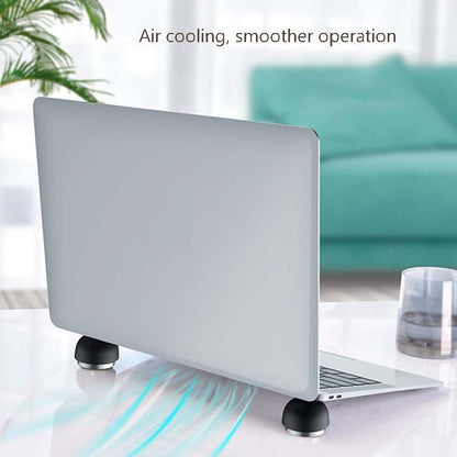 Creative Laptop Compact Portable Invisible Mushroom Stand Desktop Heightening Fan Heater Shelf(Black) - Computer & Networking by buy2fix | Online Shopping UK | buy2fix