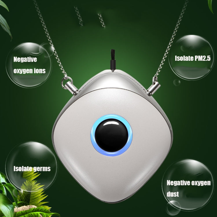 JNK-001 Household Portable Air Purifier Negative Ion Portable Necklace Mini Purifie, Colour: Pearl White - Home & Garden by buy2fix | Online Shopping UK | buy2fix