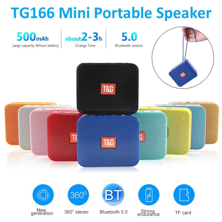 T&G TG166 Color Portable Wireless Bluetooth Small Speaker(Black) - Mini Speaker by T&G | Online Shopping UK | buy2fix