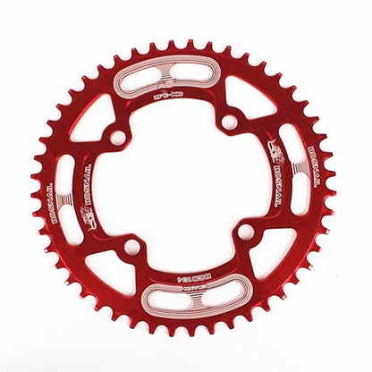 Snail Positive And Negative Tooth Discs Mountain Bike Single Disc Large Tooth Disc 104mm Bcd, Specification:44T(Red) - Outdoor & Sports by Snail | Online Shopping UK | buy2fix