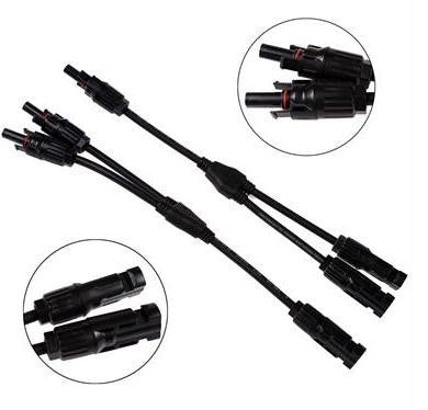 1 Pair MC4 Branch Y Adapter Connectors M/M/F and F/F/M for Solar Panels Cable(mc4) - Consumer Electronics by buy2fix | Online Shopping UK | buy2fix