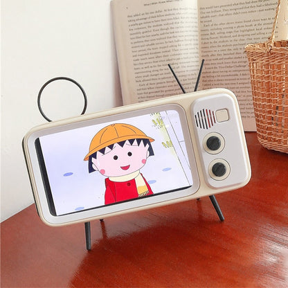 Q02 Retro Desktop Lazy Live TV Phone Holder for 4.7~6.2 inch Display Mobile Phone(Orange) - Desktop Holder by buy2fix | Online Shopping UK | buy2fix