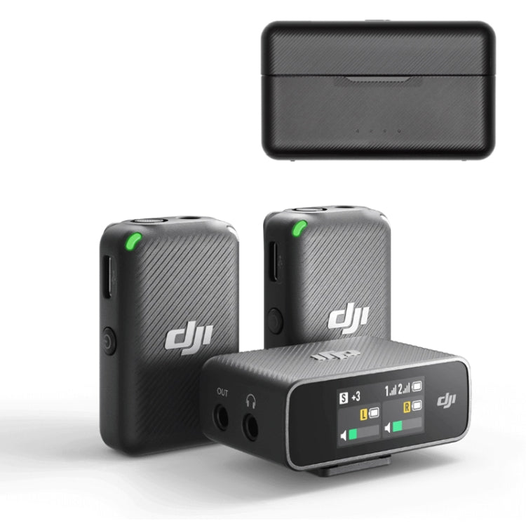 Original DJI Mic Wireless Transmission With OLED Touch Screen, Model:2 Transmitters 1 Receiver - DJI Mic Series by DJI | Online Shopping UK | buy2fix