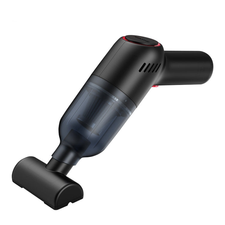 SHANEN 120W 8000Pa Car Vacuum Cleaner Car Wireless Charging High-Power Powerful Mini Handheld Vacuum Cleaner Black  Filterx2 - Vacuum Cleaner by buy2fix | Online Shopping UK | buy2fix