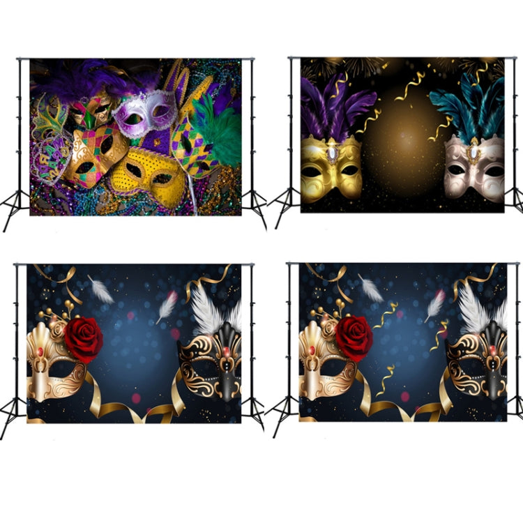 2.1m x 1.5m Masquerade Mask Party Scene Layout Photo Photography Background Cloth(W031) - Camera Accessories by buy2fix | Online Shopping UK | buy2fix