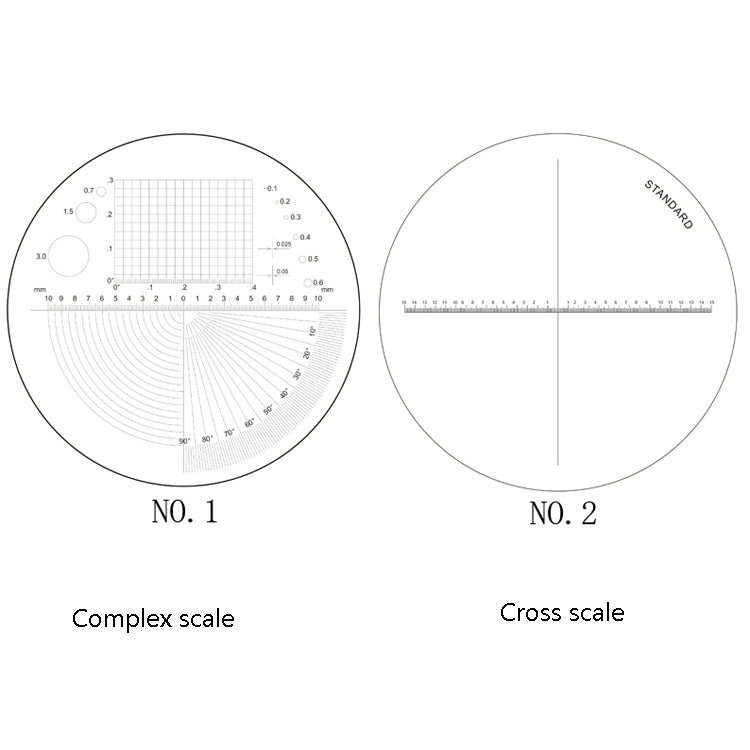 8 LED Lights 3 Groups Of Optical Glass HD With Scale 10 Times Magnifying Glass, Specification: Cross Scale Board - Consumer Electronics by buy2fix | Online Shopping UK | buy2fix