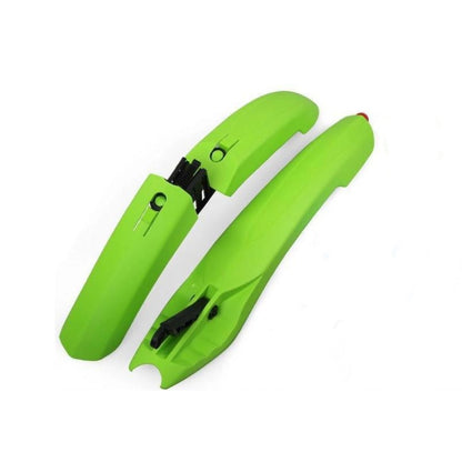 Bicycle Fender With LED Taillights Mountain Bike Fender Quick Release 26 Inch Riding Accessories(Green) - Outdoor & Sports by buy2fix | Online Shopping UK | buy2fix