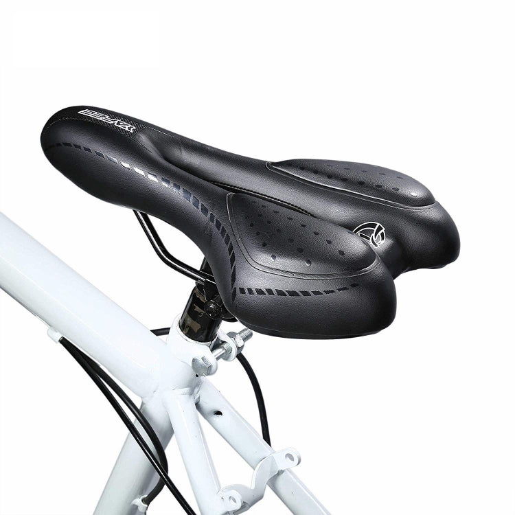 YAFEE YF-1034-4 Silicone Seat Cushion Mountain Bike Saddle Bicycle Elastic Cushion Bicycle Seat(Black) - Outdoor & Sports by YAFEE | Online Shopping UK | buy2fix