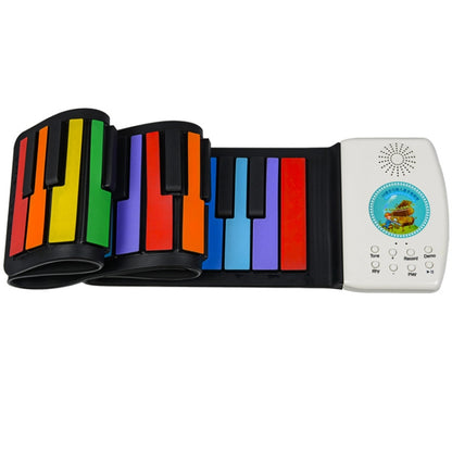 HUA008-49 49-Key Hand-Rolled Foldable Piano Children Color Piano(Color English) - Keyboard Instruments by buy2fix | Online Shopping UK | buy2fix