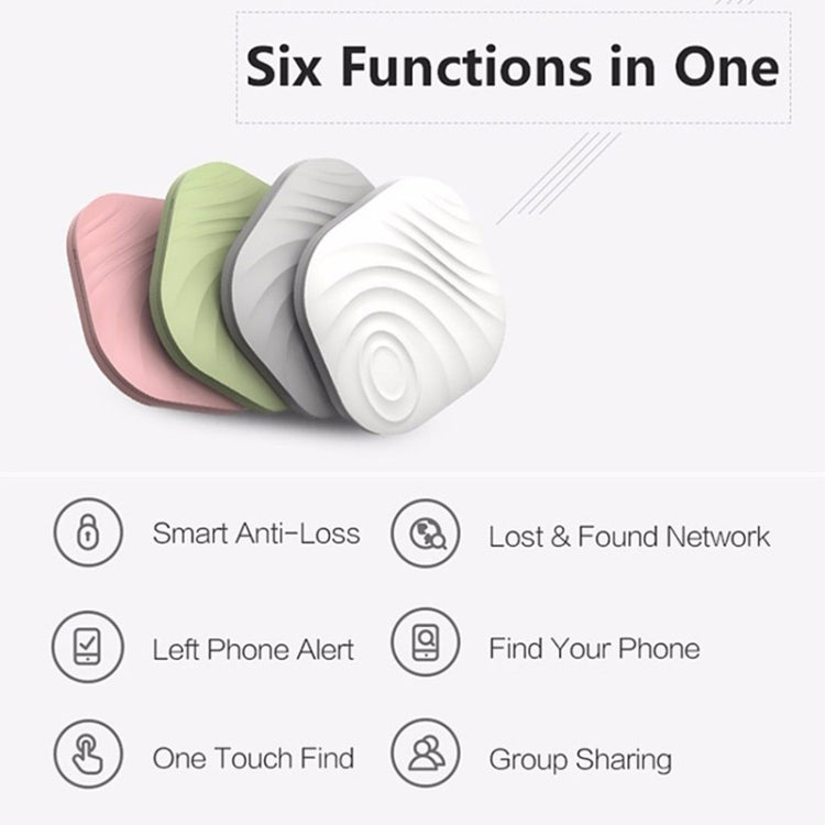 NUT F7X Smart Anti-Lost Device Bluetooth Two-Way Alarm Mobile Phone Key Wallet Anti-Lost Device( White) - Security by NUT | Online Shopping UK | buy2fix