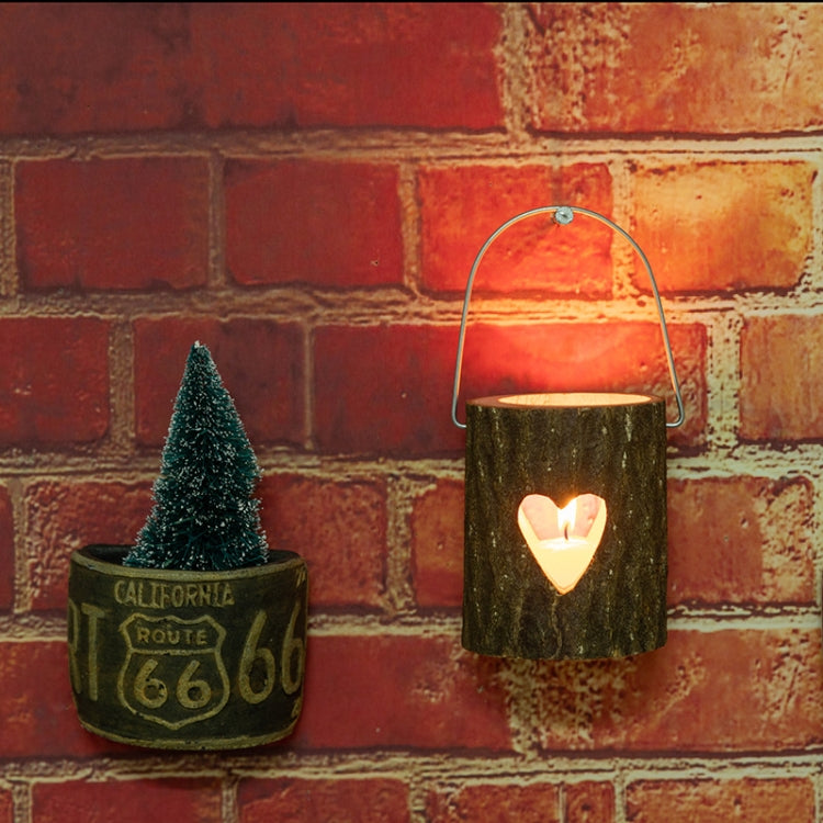 2 PCS 120211 Valentine Day Atmosphere Lamp Candle Holder Cafe Decoration Home Party Decoration Tea Wax Wooden Candle Cup(Snowflake) - Home & Garden by buy2fix | Online Shopping UK | buy2fix