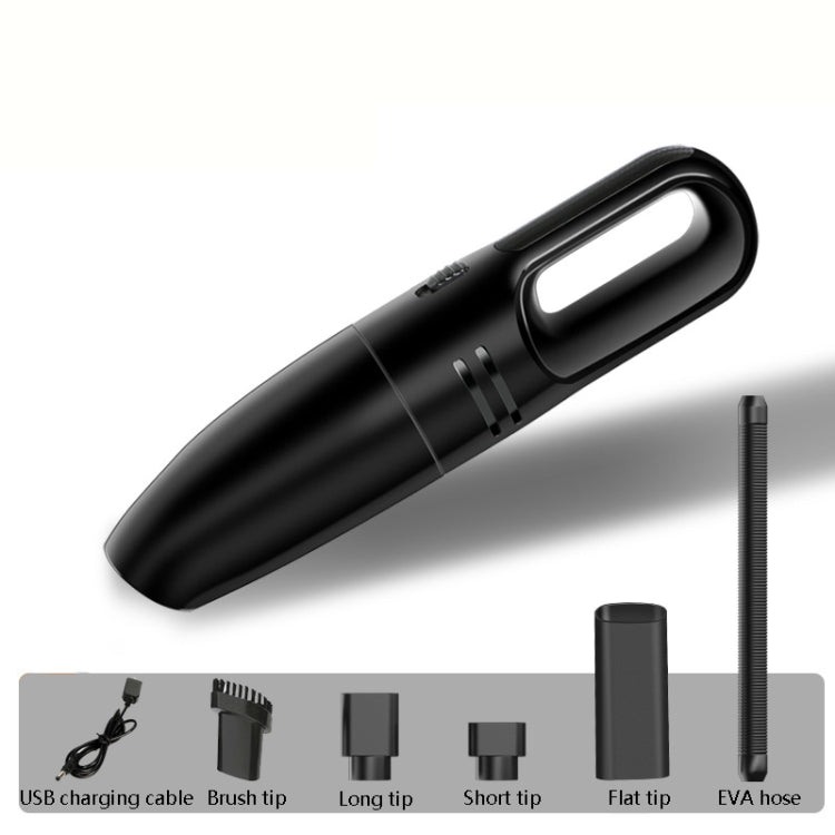 Car Handheld Portable Vacuum Cleaner Small Car Vacuum Cleaner Wireless Black - Vacuum Cleaner by buy2fix | Online Shopping UK | buy2fix