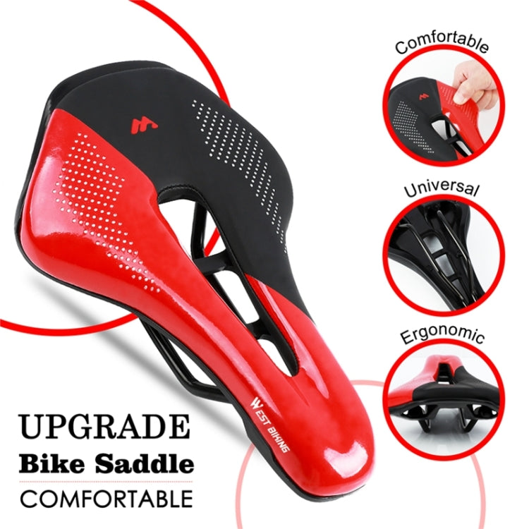 WEST BIKING Cycling Seat Hollow Breathable Comfortable Saddle Riding Equipment(Black) - Outdoor & Sports by WEST BIKING | Online Shopping UK | buy2fix