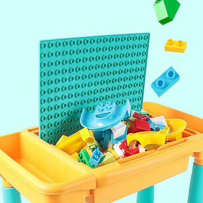 Multifunctional Building Table Learning Toy Puzzle Assembling Toy For Children, Style: 300 Small Blocks - Building Blocks by buy2fix | Online Shopping UK | buy2fix