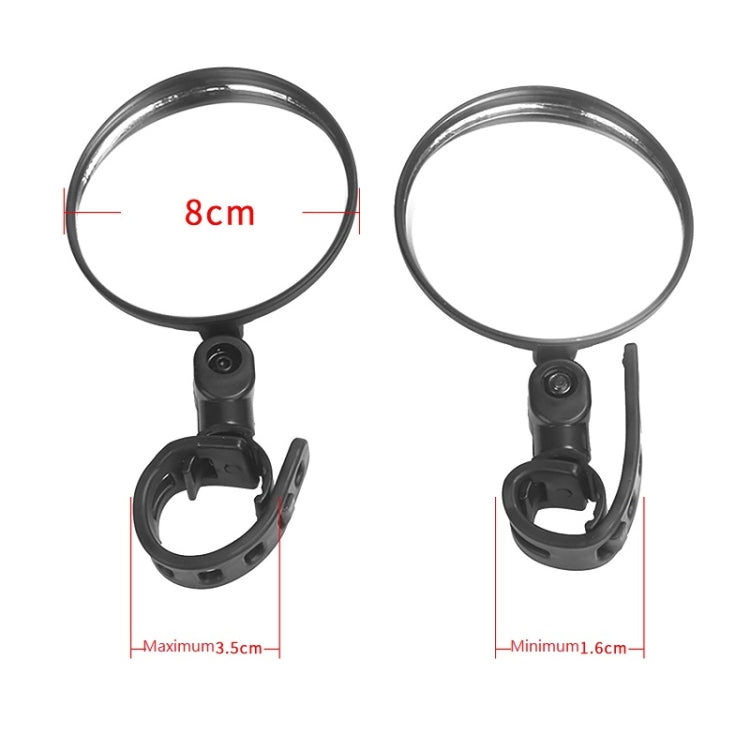 2 PCS For Xiaomi Scooter Rear View Mirror Bicycle Mirror(Round) - Outdoor & Sports by buy2fix | Online Shopping UK | buy2fix