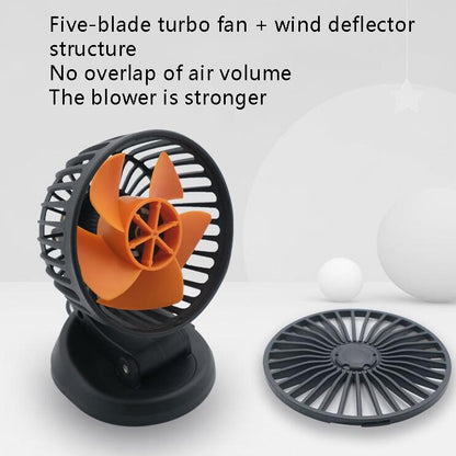 F409 Car Fan General Car Shaking Head Fan(Cigarette Lighter Port  24V) - Heating & Fans by buy2fix | Online Shopping UK | buy2fix