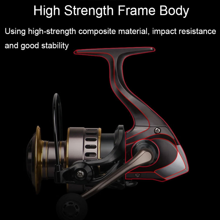 All Metal Rocker Arm Smooth Fishing Reel Spinning Reel, Spec: HE-7000 (EVA Grip) - Fishing Reels by buy2fix | Online Shopping UK | buy2fix