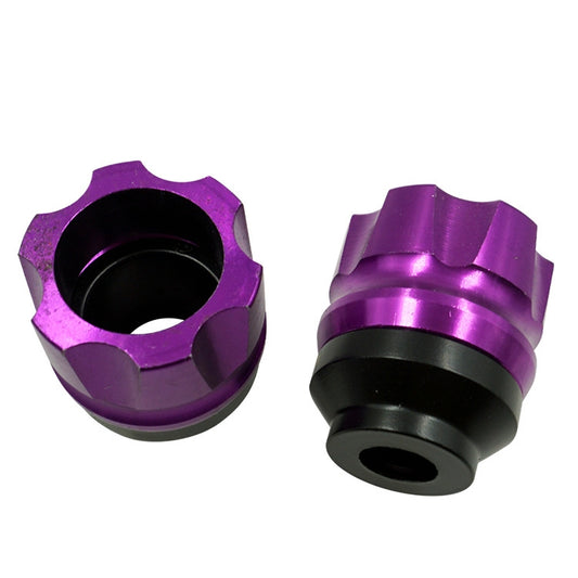 2 Pairs Motorcycle Modified Accessories Anti-Drop Cup CNC Aluminum Alloy Anti-Collision And Shock Absorbing Front Fork Cup(Purple) - Protective Gear by buy2fix | Online Shopping UK | buy2fix