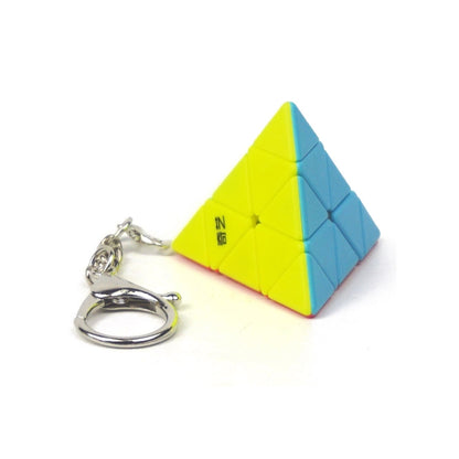 2 PCS Mini Keychain Magic Cube Decompression Toy Pyramid Keychain - Magic Cubes by buy2fix | Online Shopping UK | buy2fix