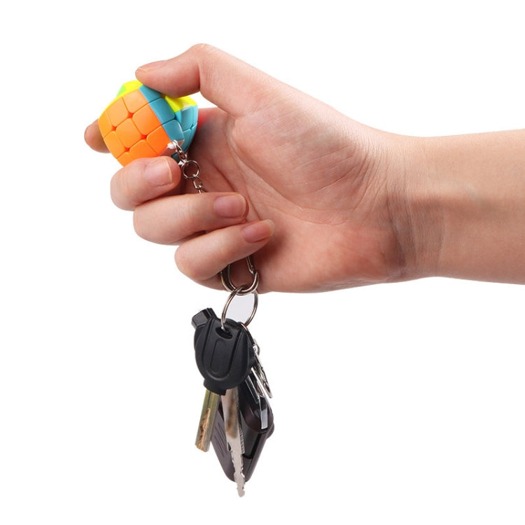 2 PCS Mini Keychain Magic Cube Decompression Toy Pyramid Keychain - Magic Cubes by buy2fix | Online Shopping UK | buy2fix