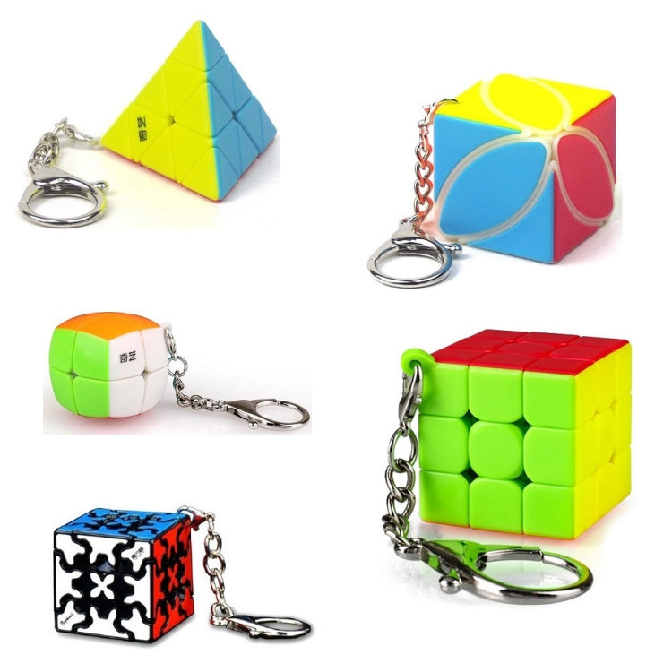 2 PCS Mini Keychain Magic Cube Decompression Toy Second-order Keychain - Magic Cubes by buy2fix | Online Shopping UK | buy2fix