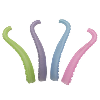 10 PCS TPR Soft Plastic Octopus Tentacles Finger Cover Toys Tricky Prank Finger Puppet, Random Color Delivery(Fluorescent) - Others by buy2fix | Online Shopping UK | buy2fix