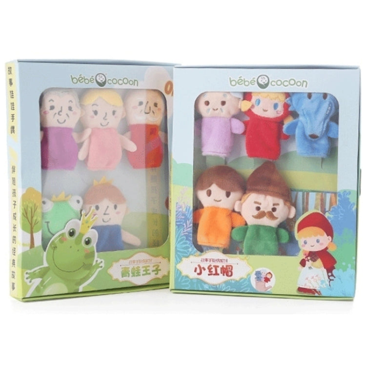 Animal Finger Dolls Plush Toys For Preschool Education, Height: 7.5cm(5 PCS/Set Tadpole+Story Card) - Soft Toys by buy2fix | Online Shopping UK | buy2fix