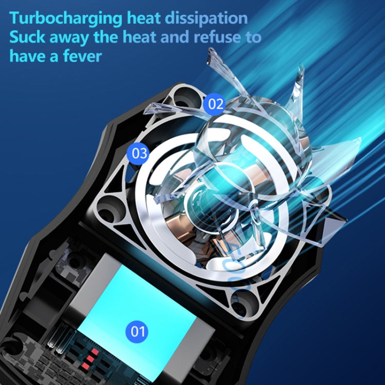 Mobile Phone Radiator Game Chase Drama Cooling Radiator, Style: GT05 Wind Cool (Black) - Cooling Fan Radiator by buy2fix | Online Shopping UK | buy2fix