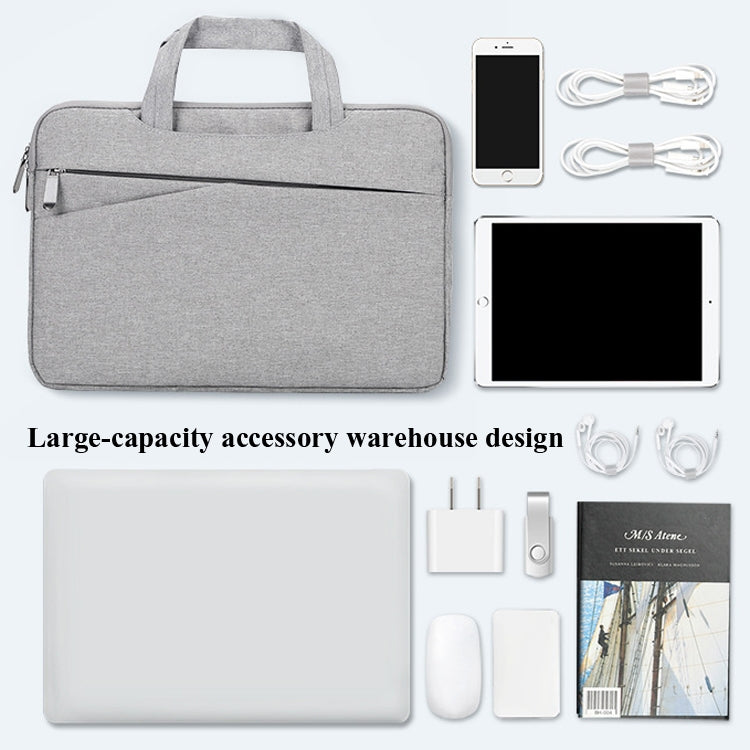 BUBM FMBX Laptop Liner Bag Business Computer Bag Large-Capacity Computer Handbag, Size: 15 inch(Gray) - 15 inch by BUBM | Online Shopping UK | buy2fix