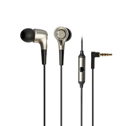 Edifier H230P In-Ear Subwoofer 3.5mm Wire-Controlled Sports Earphone With Microphone, Cable Length:1.3m(Black) - In Ear Wired Earphone by Edifier | Online Shopping UK | buy2fix