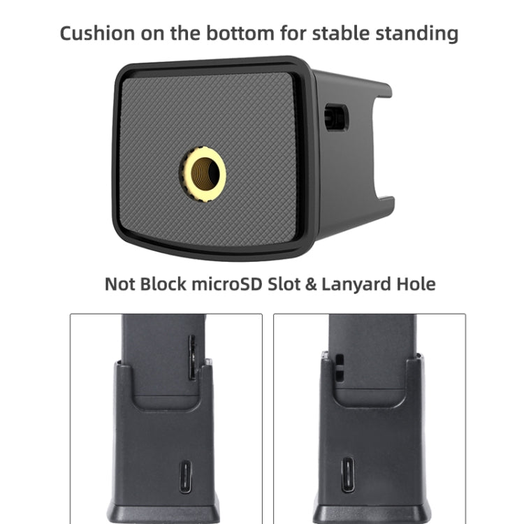 Sunnylife OP2-DZ9434 Desktop Charging Base Bracket With Type-C Charging Port 1/4 Inch Adapter For DJI Osmo Pocket 2(Black) - DJI & GoPro Accessories by Sunnylife | Online Shopping UK | buy2fix