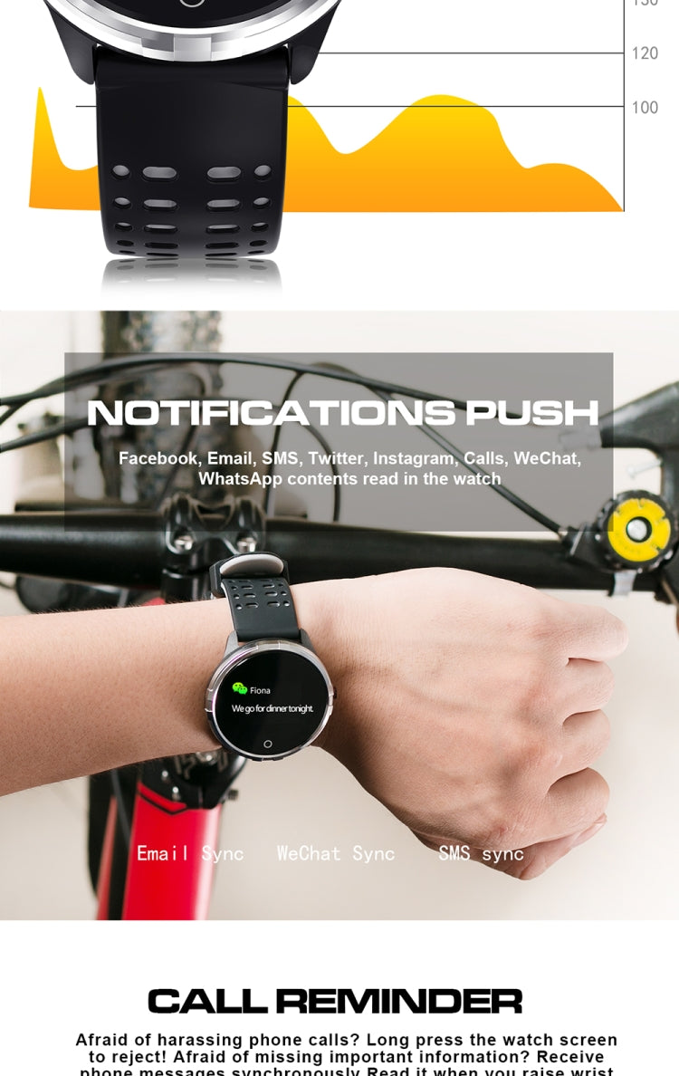 Q88 Smart Watch IP68 Waterproof Men Sports Smartwatch Android Bluetooth Watch Support Heart Rate / Call Reminder / Pedometer / Sleep Monitoring / Tracker(Black Green) - Smart Wear by buy2fix | Online Shopping UK | buy2fix