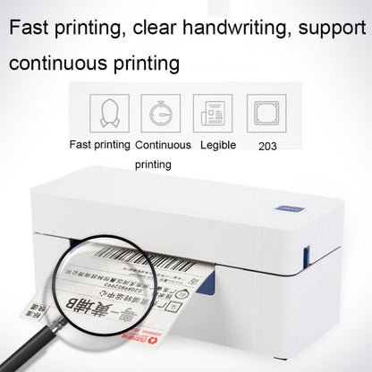 QIRUI 104mm Express Order Printer Thermal Self-adhesive Label Printer, Style:QR-488BT(UK Plug) - Printer by buy2fix | Online Shopping UK | buy2fix