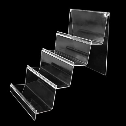 10 PCS Thickened Transparent Wallet Holder Plastic Phone Mask Display Stand Counter Display Stand,Specification: No. 4 4 Layer - Desktop Holder by buy2fix | Online Shopping UK | buy2fix