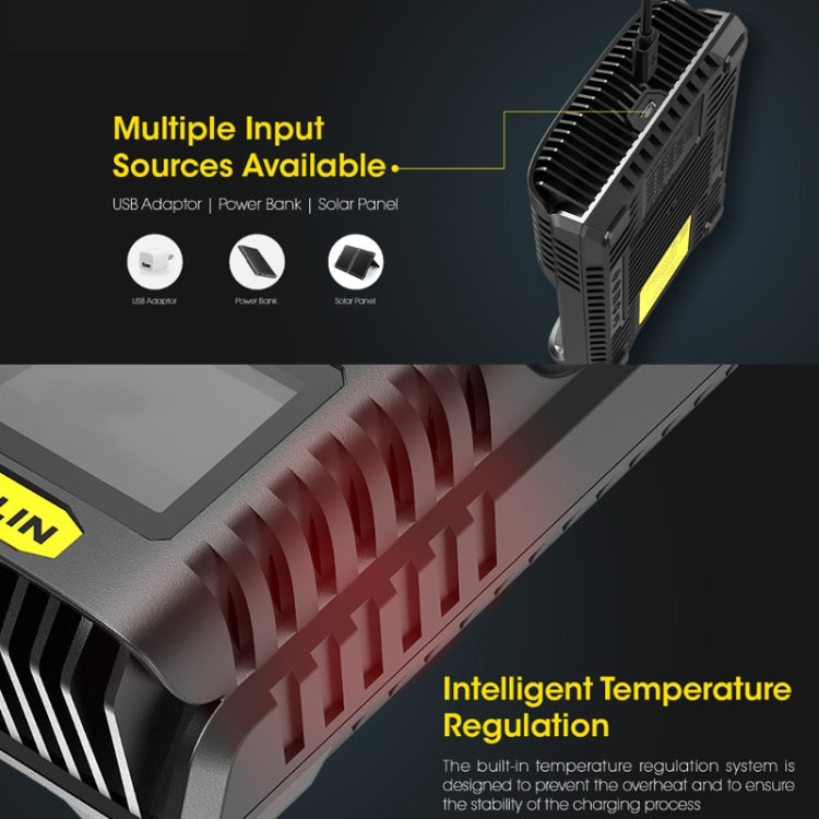 NITECORE Smart LCD Display Automatically Activates Repair USB 4-Slot Charger(UM4) - Charger & Converter by NITECORE | Online Shopping UK | buy2fix