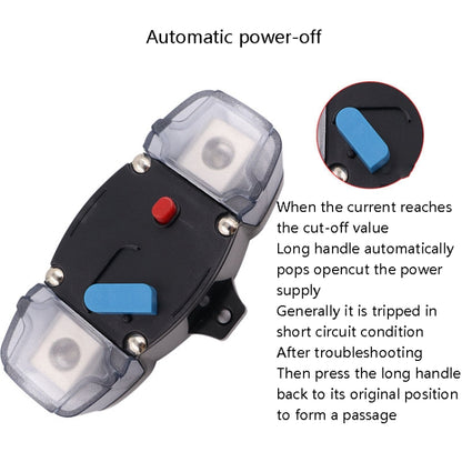 CB8 Car Route Yacht Ship Audio Refit Automatic Circuit Breaker Power Circuit Protection Insurance Switch, Specification: 50A - In Car by buy2fix | Online Shopping UK | buy2fix