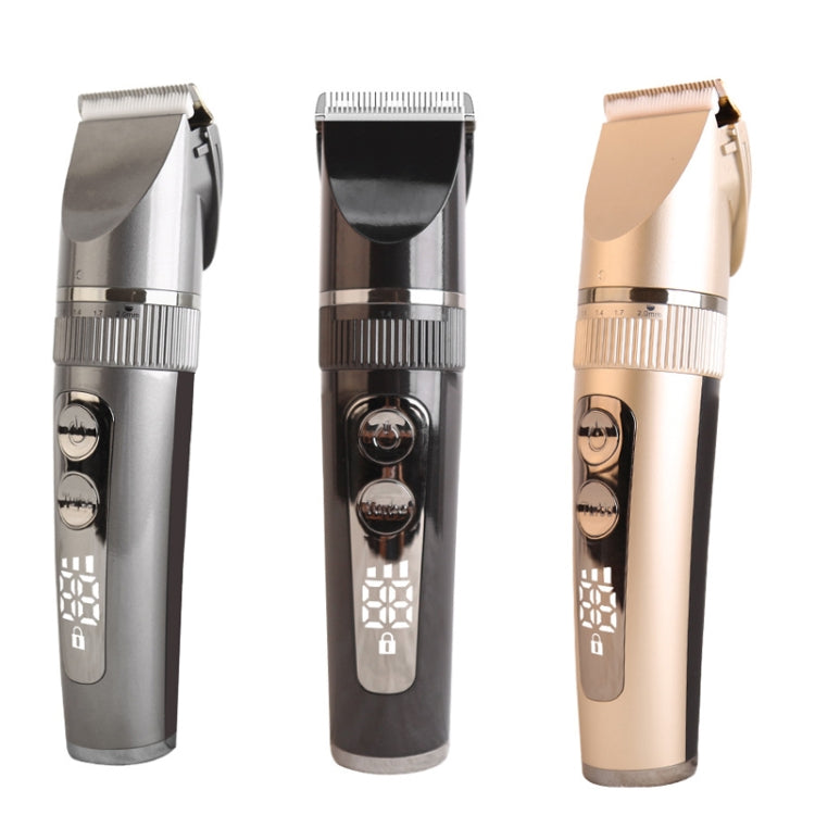 BF-868 LCD Digital Display Electric Hair Clipper Baby Children Adult Electric Hair Clipper Set(Gold) - Hair Trimmer by buy2fix | Online Shopping UK | buy2fix