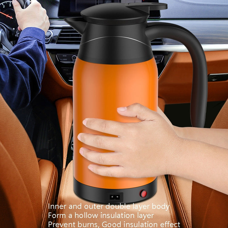 Car Heating Cup Electric Heating Cup Kettle(24V Warm Orange) - In Car by buy2fix | Online Shopping UK | buy2fix