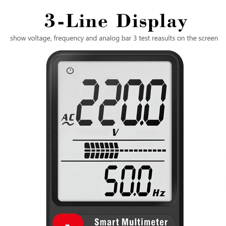 BSIDE ADMS9 Large-Screen Display Intelligent Automatic No Gear Shifting Ultra-Thin Digital Multimeter(Ordinary Screen) - Consumer Electronics by BSIDE | Online Shopping UK | buy2fix
