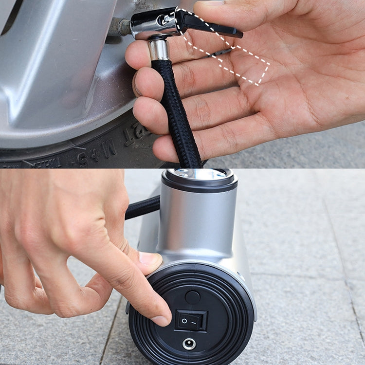 Car Inflatable Pump Portable Small Automotive Tire Refiner Pump, Style: Wireless Pointer With Lamp - In Car by buy2fix | Online Shopping UK | buy2fix